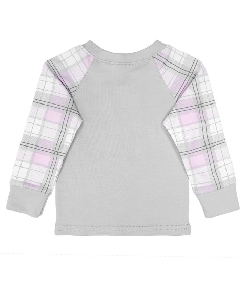 Children's pajamas for girls gray and pink Kitten Dexter`s Gray 904 86 cm (d904)