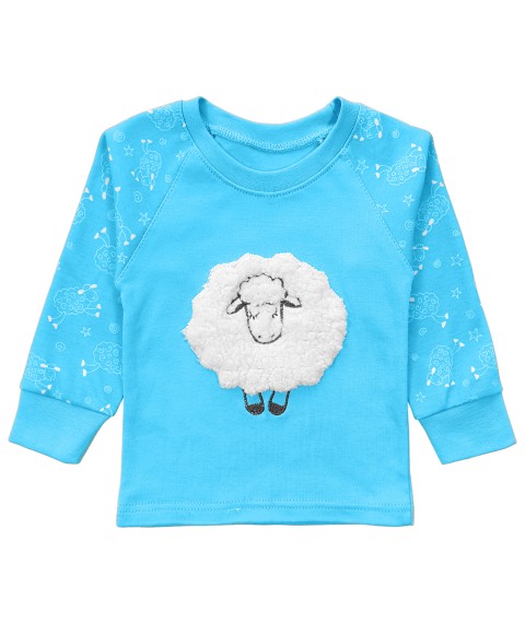 Дитяча піжама блакитна з овечкою  Dexter`s  Блакитний 901  122 см (d901)