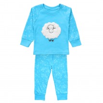 Children's pajamas blue with sheep Dexter`s Blue 901 134 cm (d901)