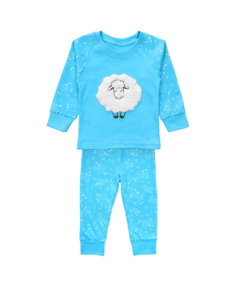 Детская пижама  с овечкой   Dexter`s  Голубой 901  128 см (d901)
