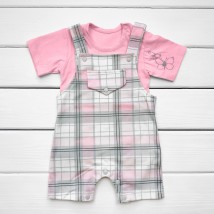 Sand overalls and T-shirt Dexter`s Cage Pink 922 68 cm (922kl)