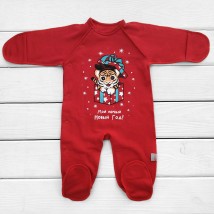 New Year's man for newborns with Tiger inscription ros Dexter`s Red 354 56 cm (d354tg-rus-kr-ngtg)