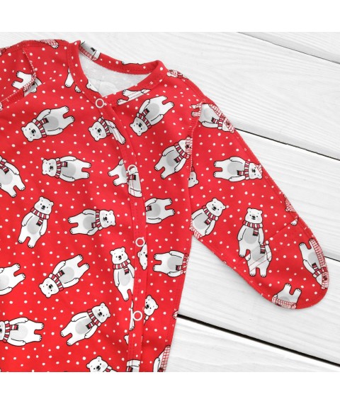 Holiday Dexter`s Red 913 56cm Holiday Print Baby Onesie (d913мш-кр-нгтг)