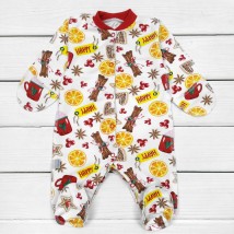 Cinnamon Dexter`s Christmas Print Baby Romper White;Red d113kc-b-ngtg 56 cm (d113kc-b-ngtg)