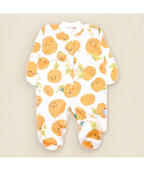 Слип из кулира Happy Pumpkins  Dexter`s  Белый;Оранжевый d113грб  56 см (d113грб)