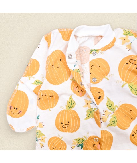 Слип из кулира Happy Pumpkins  Dexter`s  Белый;Оранжевый d113грб  56 см (d113грб)