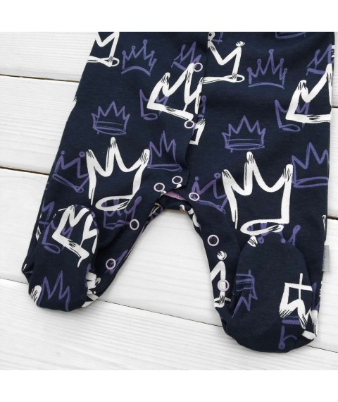 Комплект человечек с повязкой на выписку My Crown  Dexter`s  Темно-синий;Фиолетовый 21-38  62 см (d21-38-2кр-тс)