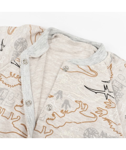 Dinosaurs beige Dexter`s gray raglan slip 973 62 cm (d973d-bzh)