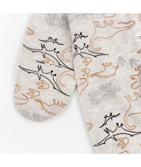 Dinosaurs beige Dexter`s gray raglan slip 973 62 cm (d973d-bzh)
