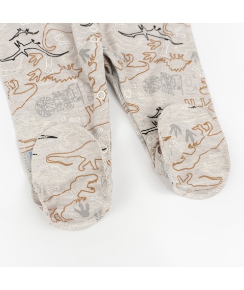 Dinosaurs beige Dexter`s gray raglan slip 973 62 cm (d973d-bzh)