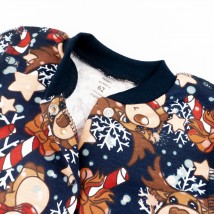 Человечек с начесом для малышей с оленями Deer  Dexter`s  Синий d313ол-нгтг  56 см (d313ол-нгтг)