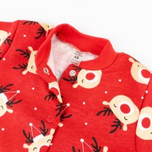 Человечек для малышей с начесом с оленями Deer  Dexter`s  Красный d313-59-1  68 см (d313-59-1)