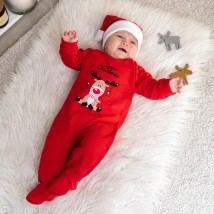 Человечек новогодний с начесом с принтом оленя Deer  Dexter`s  Красный d354-60-1  74 см (d354-60-1)