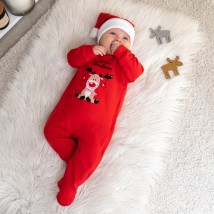 Человечек новогодний с начесом с принтом оленя Deer  Dexter`s  Красный d354-60-1  74 см (d354-60-1)