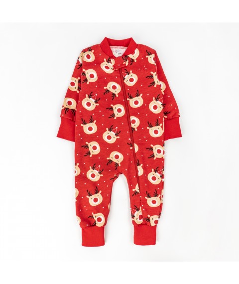 Человечек для малышей с начесом с оленями Deer  Dexter`s  Красный d320-4-59  86 см (d320-4-59)