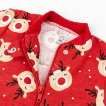 Человечек для малышей с начесом с оленями Deer  Dexter`s  Красный d320-4-59  86 см (d320-4-59)