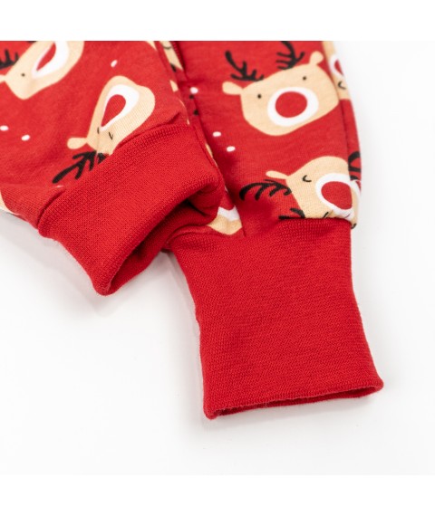 Человечек для малышей с начесом с оленями Deer  Dexter`s  Красный d320-4-59  86 см (d320-4-59)