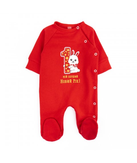 Red New Year's man "My first New Year" with bunny Dexter's Red 354 68 cm (d354-1з-кр-нгтг)