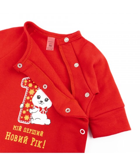Red New Year's man "My first New Year" with bunny Dexter's Red 354 68 cm (d354-1з-кр-нгтг)