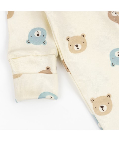 Человечек для малышей на молнии с мишками Baby bears  Dexter`s  Молочный 900391  62 см (900391)