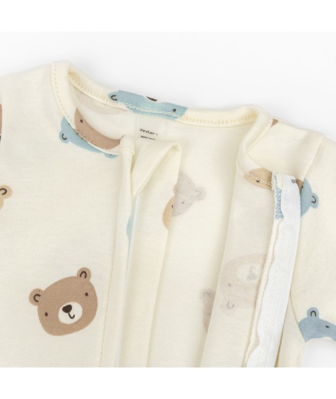 Человечек для малышей на молнии с мишками Baby bears  Dexter`s  Молочный 900391  62 см (900391)