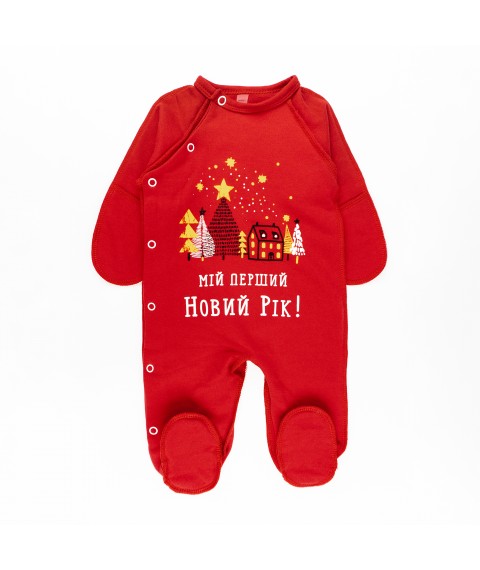 New Year's man with the print "My first New Year" with nachos Dexter's Red 354 62 cm (d354бд-кр-нгтг)