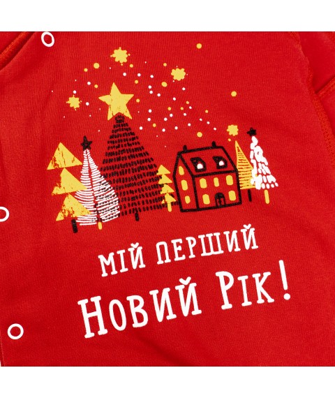 New Year's man with the print "My first New Year" with nachos Dexter's Red 354 62 cm (d354бд-кр-нгтг)