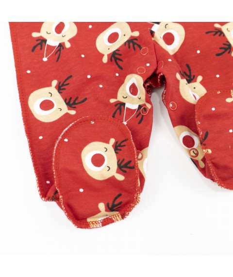 Человечек с начесом для малышей Deer  Dexter`s  Червоний d313-59  62 см (d313-59)