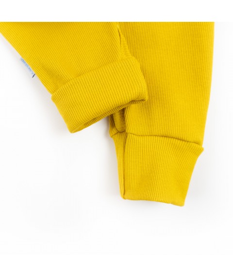 Слип с открытыми ножками рубчик Mustard  Dexter`s  Горчичный d18-20гч-нв  92 см (d18-20гч-нв)