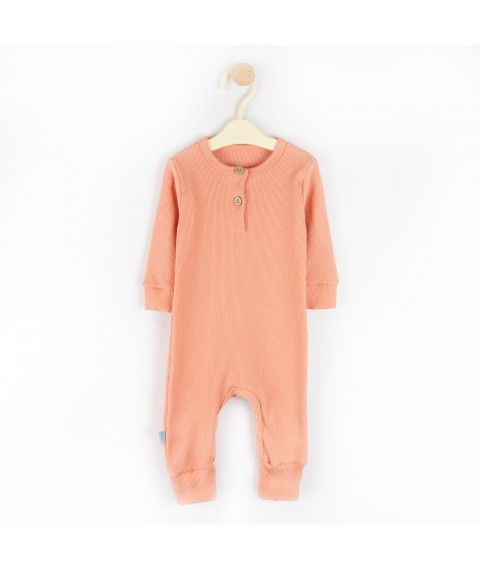 Слип с открытыми ножками рубчик Peach  Dexter`s  Персиковий d18-20пс-нв  80 см (d18-20пс-нв)