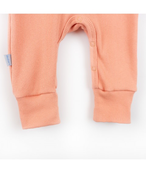 Слип с открытыми ножками рубчик Peach  Dexter`s  Персиковий d18-20пс-нв  80 см (d18-20пс-нв)