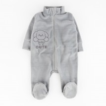 Комбинезон теплый для малышей с вышивкой собачки на молнии Cute  Dexter`s  Серый d813ср  62 см (d813ср)