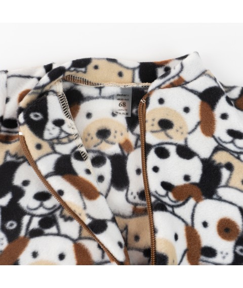 Комбінезон теплий на блискавці puppies  Dexter`s  Коричневий d820-4сб  86 см (d820-4сб)