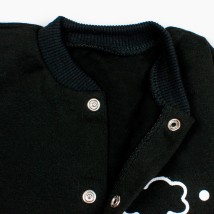 Чорний чоловічок для малюків з принтом овечка  Malena  Чорний 320  68 см (d320БР-ЧН)