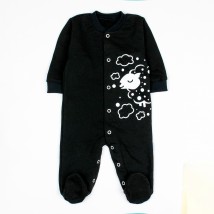 Чорний чоловічок для малюків з принтом овечка  Malena  Чорний 320  68 см (d320БР-ЧН)