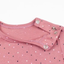 Чоловічок з тканини рибани для дівчинки Dots  Dexter`s  Рожевий d113-1тк-трв  68 см (d113-1тк-трв)