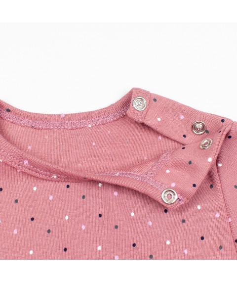 Чоловічок з тканини рибани для дівчинки Dots  Dexter`s  Рожевий d113-1тк-трв  80 см (d113-1тк-трв)
