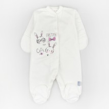 Человечек для новорожденных футер Bunny  Dexter`s  Молочный d313кр-рв  56 см (d313кр-рв)