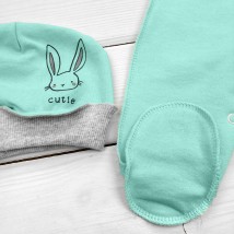 Комплект с человечком Little Bunny Mint  Malena  Ментол 321З/МТ  62 см (321З/МТ)