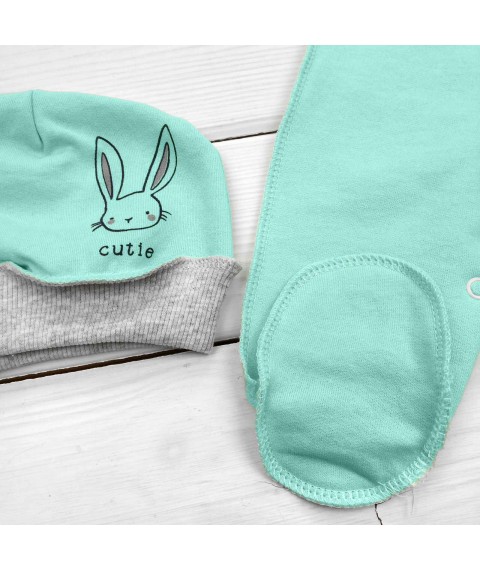 Комплект с человечком Little Bunny Mint  Malena  Ментол 321З/МТ  62 см (321З/МТ)