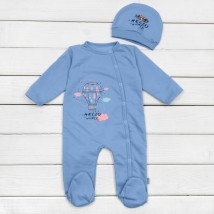 Hello World Dexter`s Nachos Hello World Blue 344 68 cm (d344-1gb-shr) slip with a hat made of lining fabric