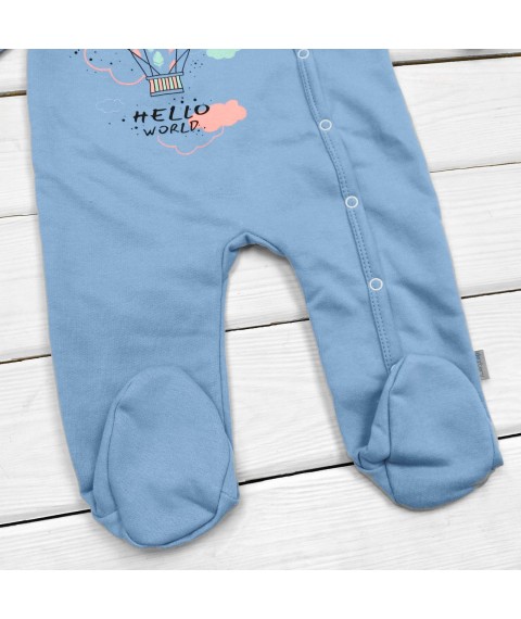 Hello World Dexter`s Nachos Hello World Blue 344 68 cm (d344-1gb-shr) slip with a hat made of lining fabric