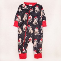 Children's Christmas pug Dexter`s zipper slip Black; Red d320-4mps-chn 80 cm (d320-4mps-chn)