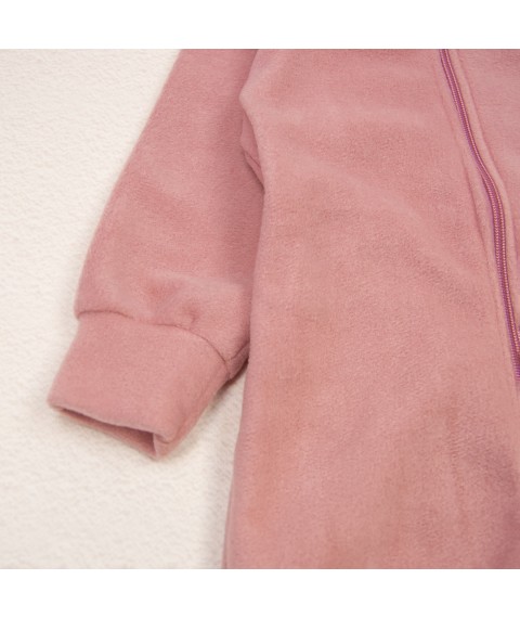 Комбинезон детский флис пудра  Dexter`s  Рожевий d1154-11  98 см (d1154-11)