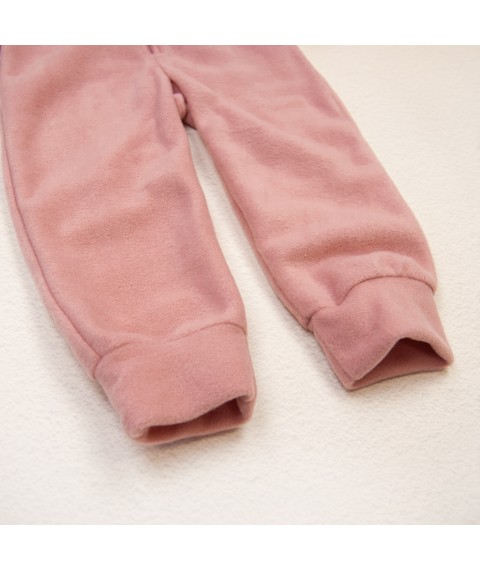 Комбінезон дитячий фліс пудра  Dexter`s  Рожевий d1154-11  98 см (d1154-11)