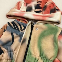 Graffiti Dexter`s three-thread overall on fleece Multicolored 2142 74 cm (d2142-48)