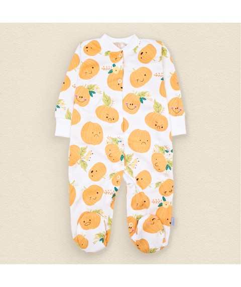Чоловічок дитячий з яскравим принтом Happy Pumpkins  Dexter`s  Білий;Жовтогарячий d113-1грб  80 см (d113-1грб)