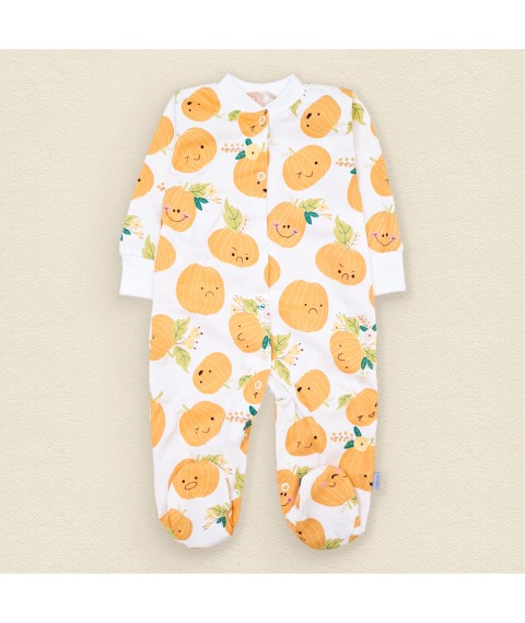 Happy Pumpkins Dexter`s children's jacket with a bright print White; Yellow-hot d113-1hrb 80 cm (d113-1hrb)