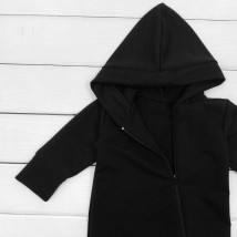 Overalls with a hood plain from two threads Black Dexter`s Black 2157 86 cm (d2157чн)
