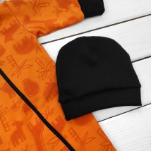 Человечек с капюшоном и шапка Жаркая Африка  Malena  Оранжевый 2158  92 см (d2158ж-аф)
